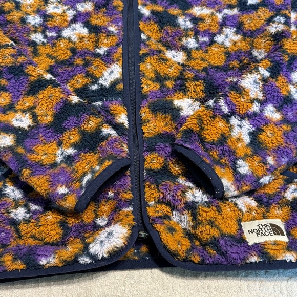 The North Face Fleece Jacket - Multicolor Floral kids medium 10/12 - Picture 3 of 5